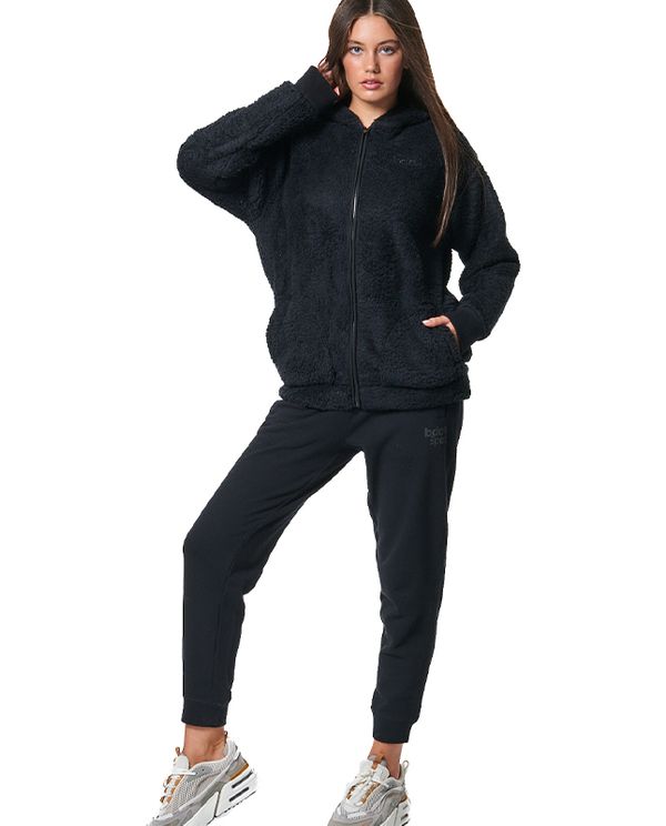 Body Action Full-Zip Ζακέτα Sherpa Γυναικεία (071430 BLACK-01)