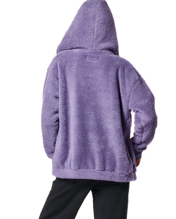 Body Action Full-Zip Ζακέτα Sherpa Γυναικεία (071430 PURPLE HAZE-13A)