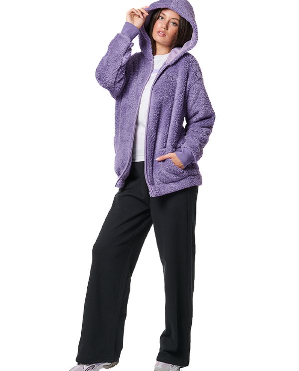 Body Action Full-Zip Ζακέτα Sherpa Γυναικεία (071430 PURPLE HAZE-13A)