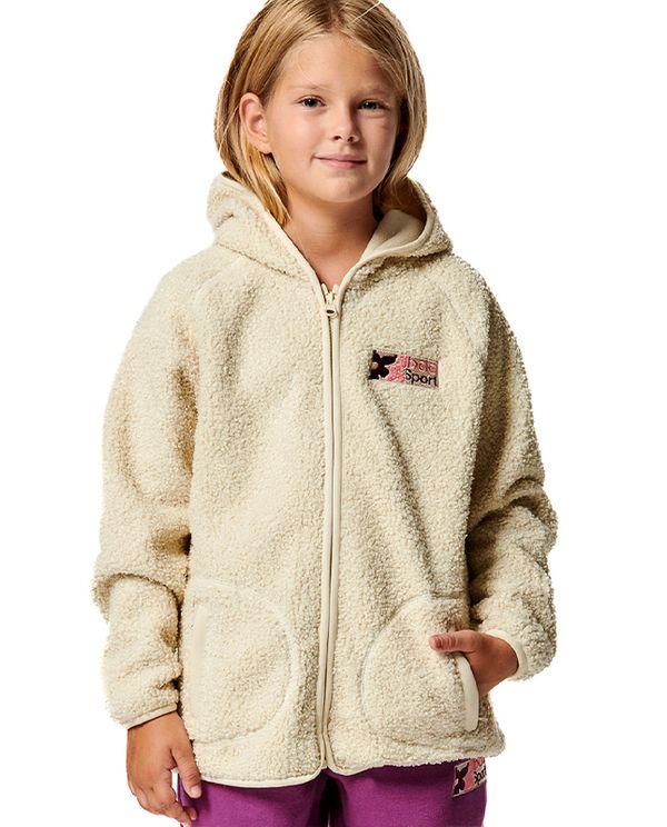 Body Action Girls Boucle Faux Ζακέτα Sherpa (072404 POWDER ECRU-05)