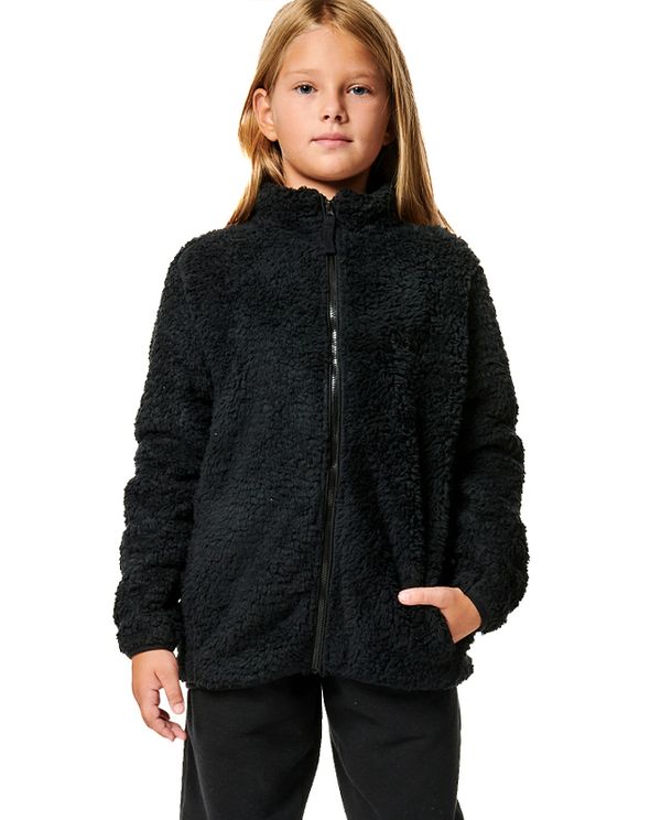 Body Action Girls Fluffy Ζακέτα Sherpa (072406 BLACK-01)