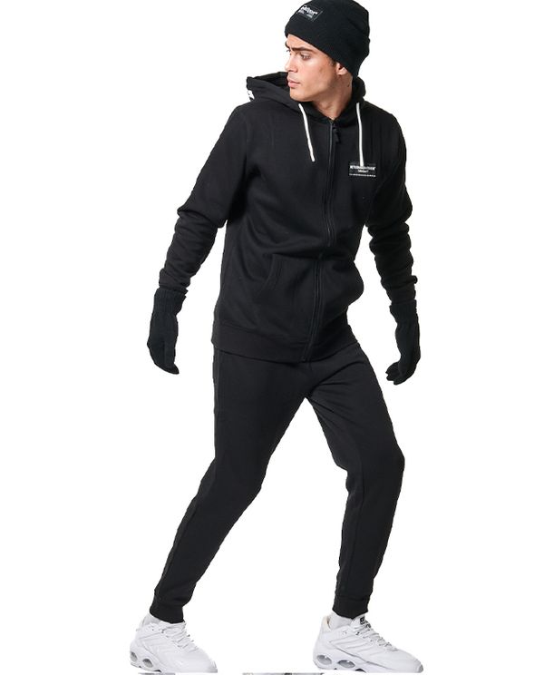 Body Action Full Zip Function Ζακέτα Βαμβακερή Ανδρική (073416 BLACK-01)