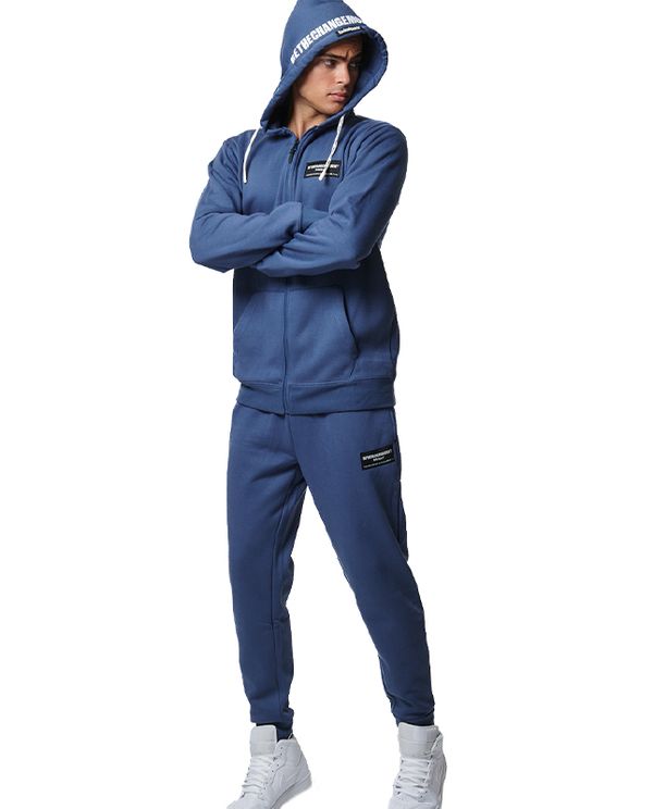 Body Action Full Zip Function Ζακέτα Βαμβακερή Ανδρική (073416 BLUE INDIGO-04B)