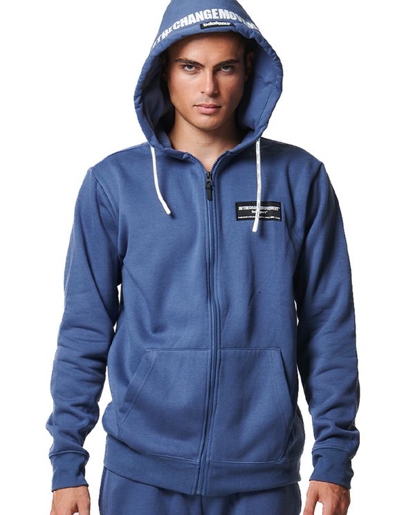 Body Action Full Zip Function Ζακέτα Βαμβακερή Ανδρική (073416 BLUE INDIGO-04B)