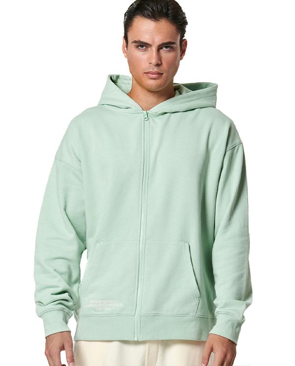 Body Action Zip-Up Ζακέτα Βαμβακερή Ανδρική (073417 AQUA MINT-07D)