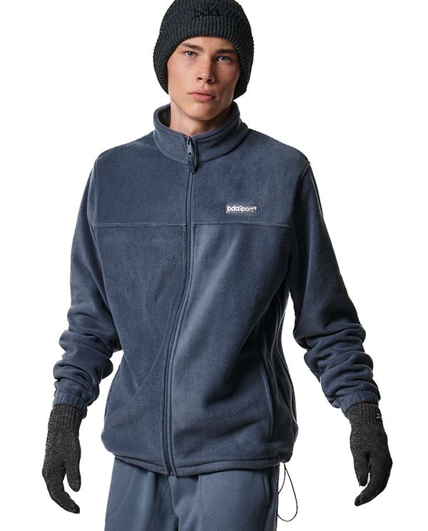 Body Action Mens Polar Ζακέτα Fleece Ανδρική (073418 TURBULENCE GREY-03)