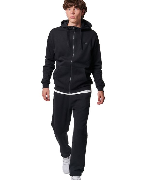 Body Action Fleece Full Zip Ζακέτα  Βαμβακερή Ανδρική (073419 BLACK-01)