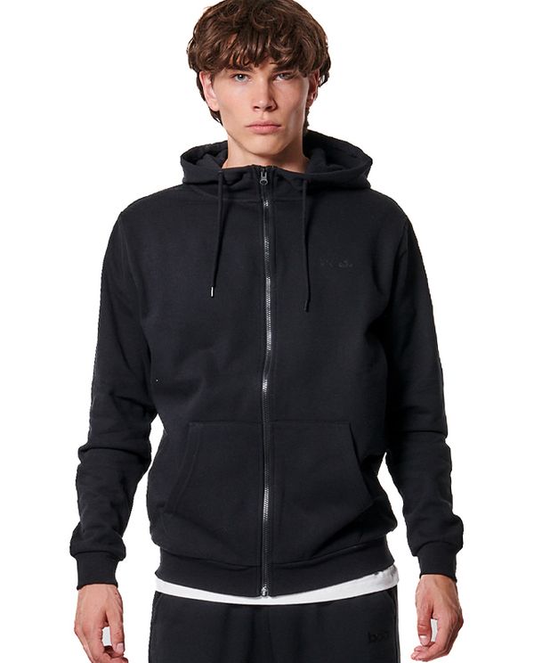 Body Action Fleece Full Zip Ζακέτα  Βαμβακερή Ανδρική (073419 BLACK-01)