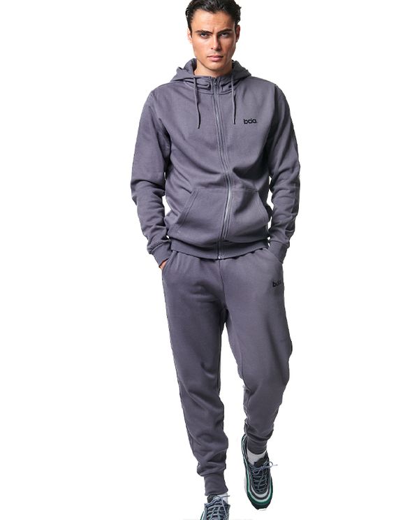 Body Action Fleece Full Zip Ζακέτα Βαμβακερή Ανδρική (073419 PEARL GREY-03G)