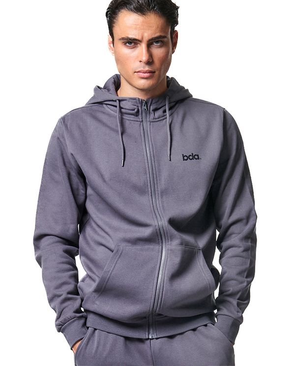 Body Action Fleece Full Zip Ζακέτα Βαμβακερή Ανδρική (073419 PEARL GREY-03G)