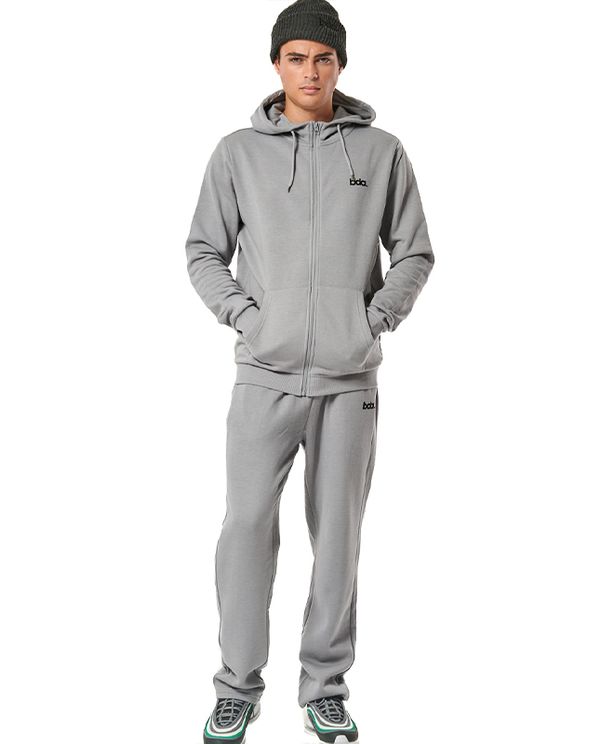 Body Action Fleece Full Zip Ζακέτα Βαμβακερή Ανδρική (073419 SILVER GREY-03)