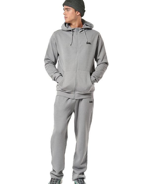 Body Action Fleece Full Zip Ζακέτα Βαμβακερή Ανδρική (073419 SILVER GREY-03)