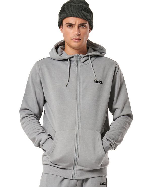 Body Action Fleece Full Zip Ζακέτα Βαμβακερή Ανδρική (073419 SILVER GREY-03)