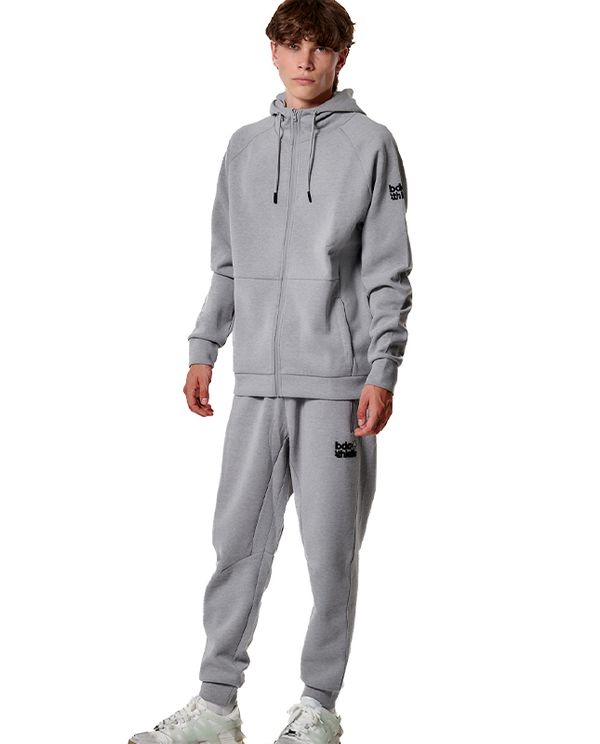 Body Action Mens Sport Gym Tech Ζακέτα Πολυεστερική Ανδρική (073420 SILVER GREY-03)