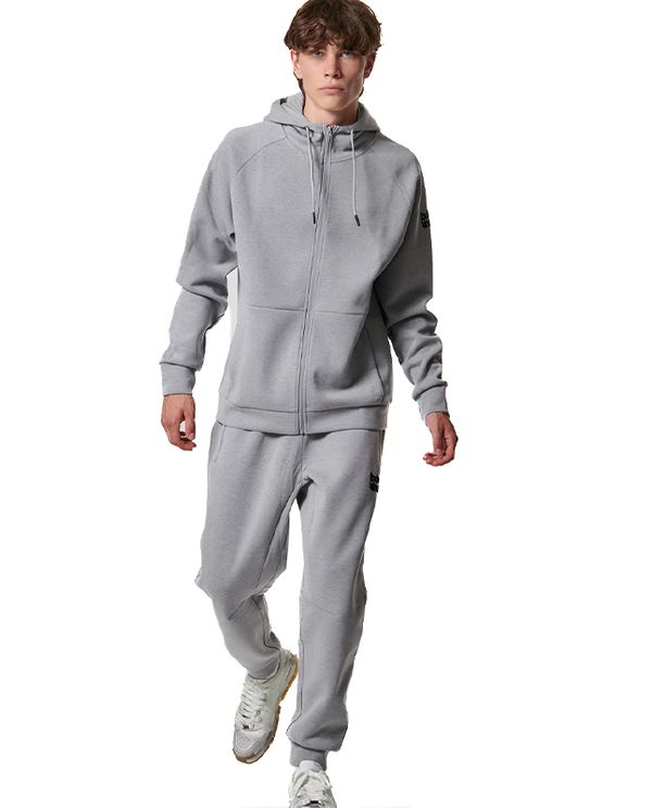 Body Action Mens Sport Gym Tech Ζακέτα Πολυεστερική Ανδρική (073420 SILVER GREY-03)