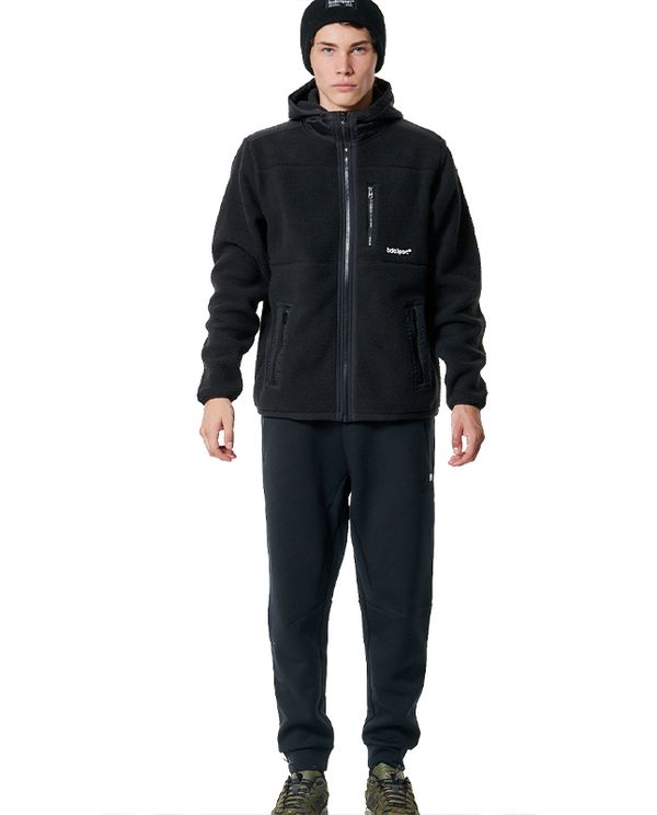 Body Action Ζακέτα Sherpa Ανδρική (073422 BLACK-01)