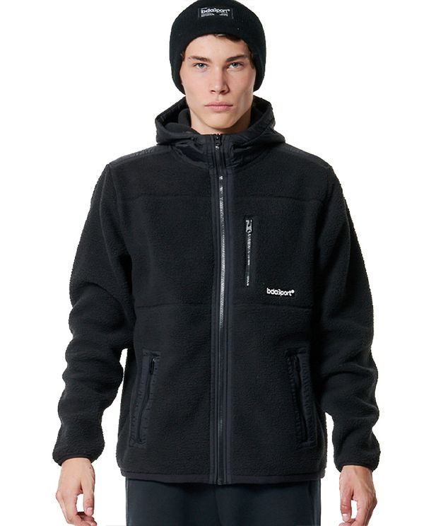 Body Action Ζακέτα Sherpa Ανδρική (073422 BLACK-01)