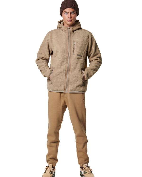 Body Action Ζακέτα Sherpa Ανδρική (073422 FOSSIL BEIGE-05C)