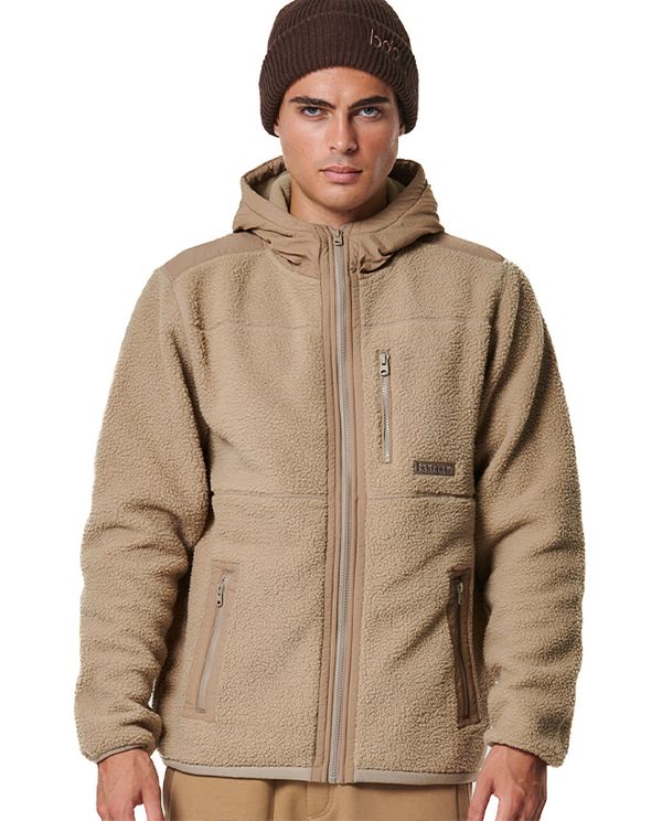 Body Action Ζακέτα Sherpa Ανδρική (073422 FOSSIL BEIGE-05C)