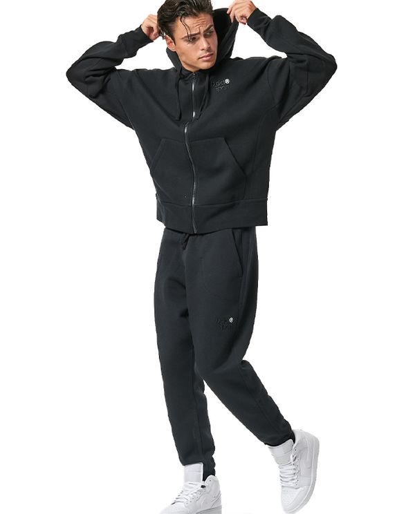 Body Action Zip-Up Ζακέτα Βαμβακερή Ανδρική (073424 BLACK-01)