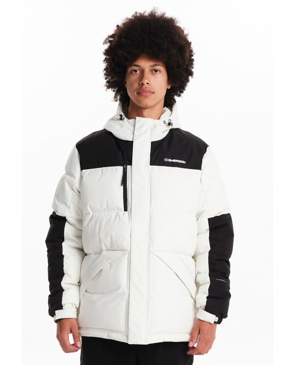 Emerson Μπουφάν Puffer Ανδρικό (242.EM10.58 OFF WHITE-BLACK)