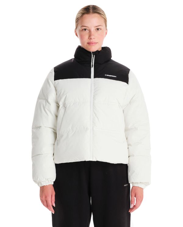 Emerson Μπουφάν Puffer Γυναικείο (242.EW10.74 OFF WHITE-BLACK)