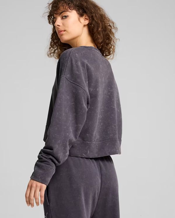 Puma Dare To Relaxed Washed Crew Μπλούζα Με Λαιμόκοψη Γυναικεία (626799 69)