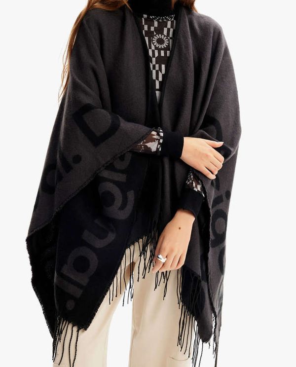 Poncho Logo Paris DESIGUAL