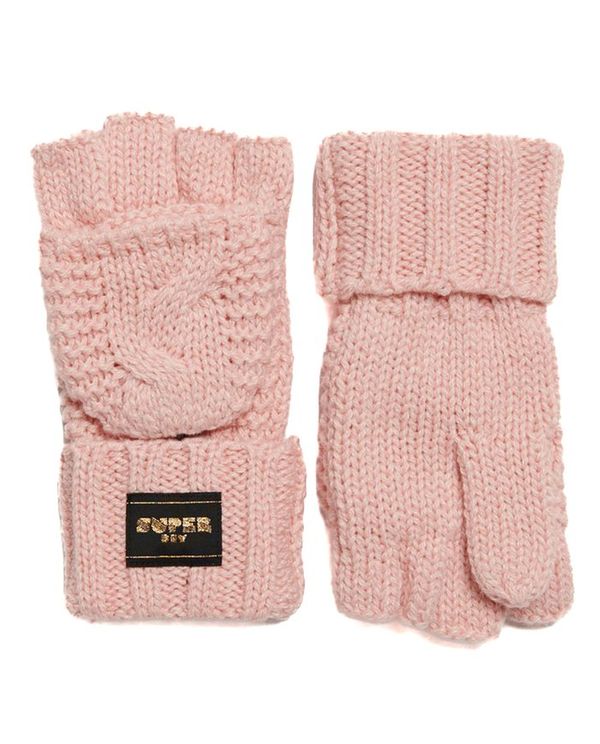 Γάντια Μισά Cable Knit Gloves SUPERDRY