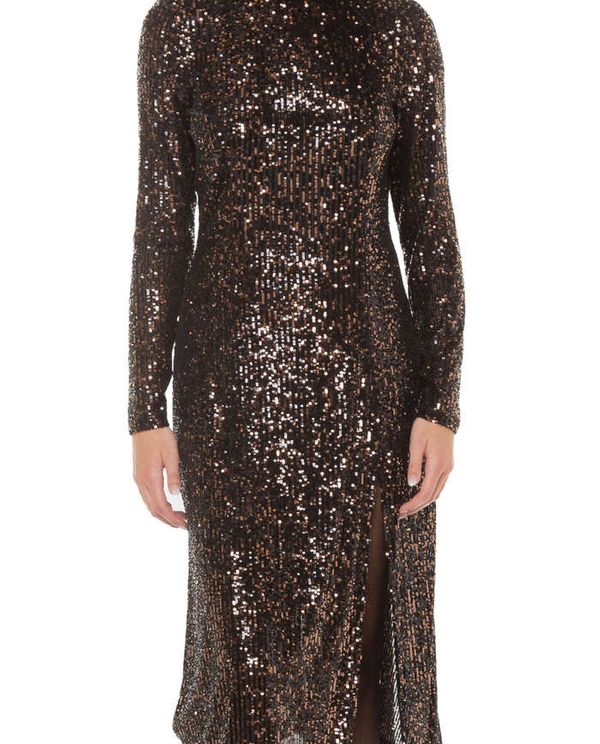 Φόρεμα LS Backless Sparkly Midi Dress SUPERDRY