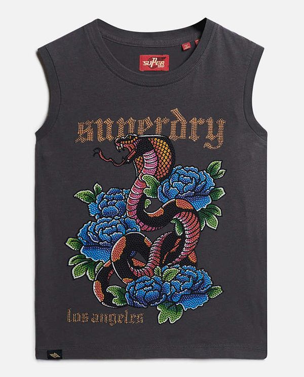 Αμάνικο Top Tattoo Rhinestone  SUPERDRY