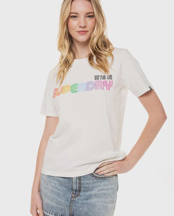 T-Shirt Rainbow Logo SUPERDRY