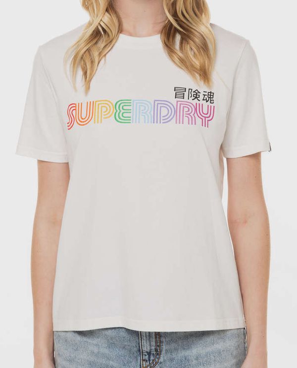 T-Shirt Rainbow Logo SUPERDRY