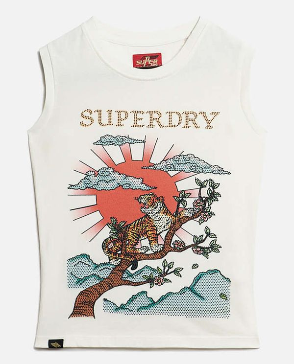 Αμάνικο Top Tattoo Rhinestone  SUPERDRY