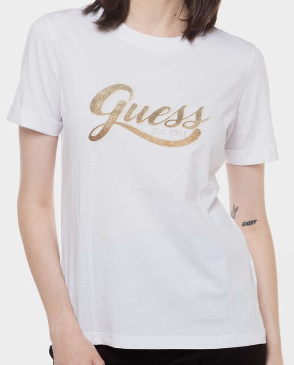 T-shirt Glittery logo GUESS