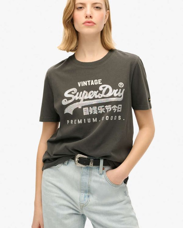 T-Shirt Embellished VL Graphic SUPERDRY