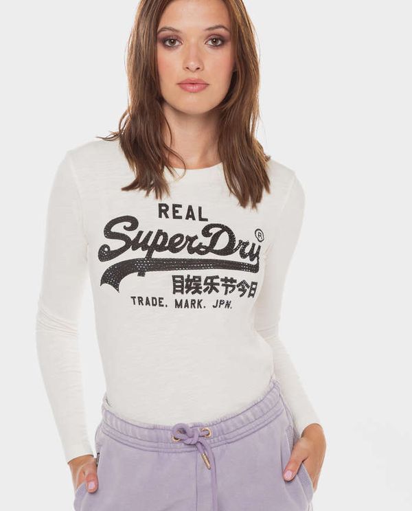 Μακρυμάνικη Μπλούζα Embellished VL Graphic SUPERDRY