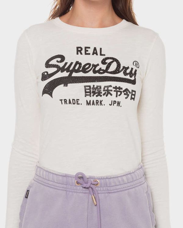 Μακρυμάνικη Μπλούζα Embellished VL Graphic SUPERDRY