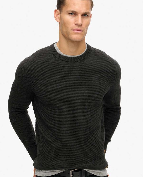 Πλεκτή Μπλούζα Textured Crew Knit SUPERDRY