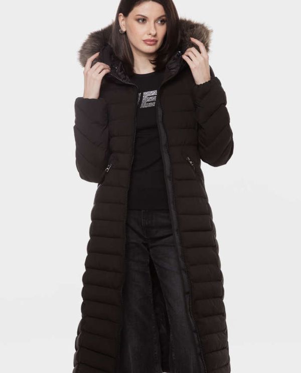 Μπουφάν Fuji Faux Fur Hooded SUPERDRY