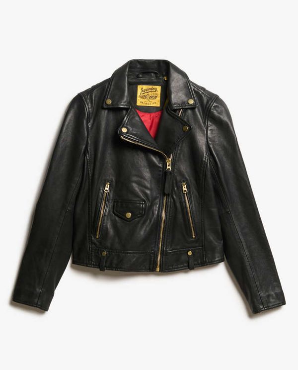 Biker Δερμάτινο Μπουφάν Ovin Classic SUPERDRY