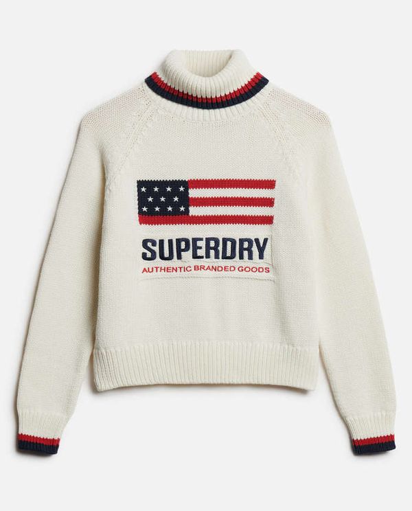 Πλεκτό Πουλόβερ Americana Roll Neck SUPERDRY