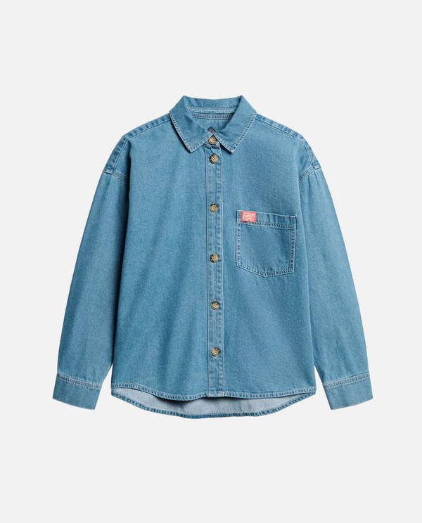 Denim Overshirt Πουκάμισο D1 Ovin SUPERDRY