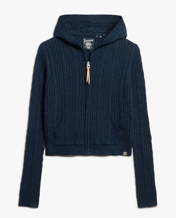 Πλεκτή Ζακέτα D3 Ovin Cable Knit SUPERDRY