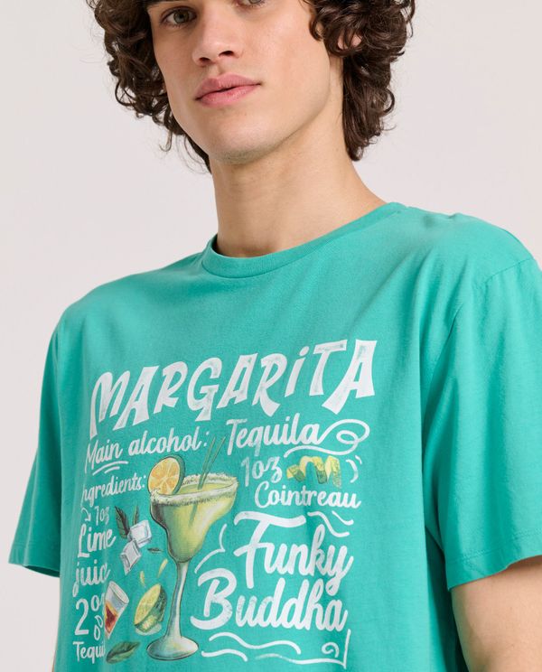 T-shirt με vintage coctail τύπωμα