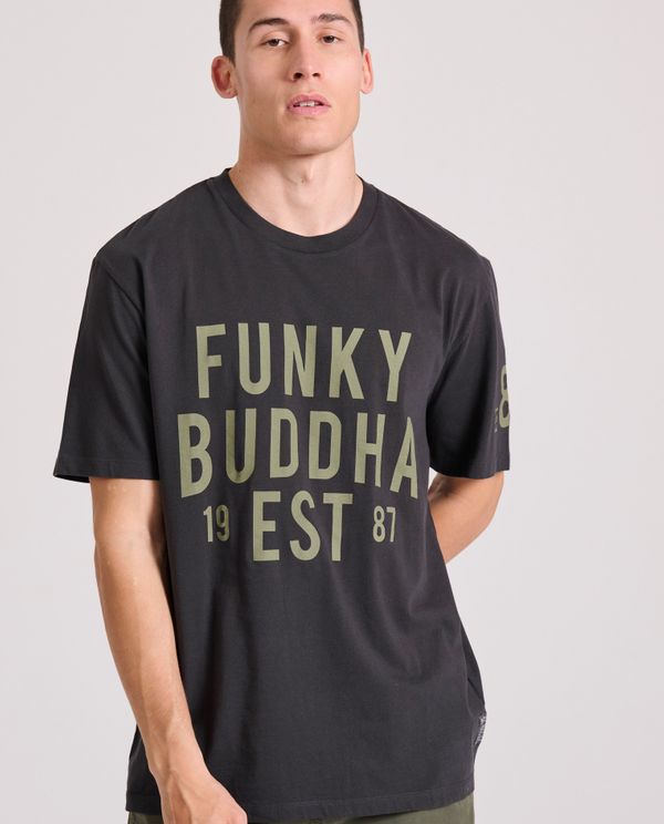 Relaxed fit t-shirt με Funky Buddha τύπωμα