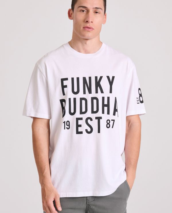 Relaxed fit t-shirt με Funky Buddha τύπωμα