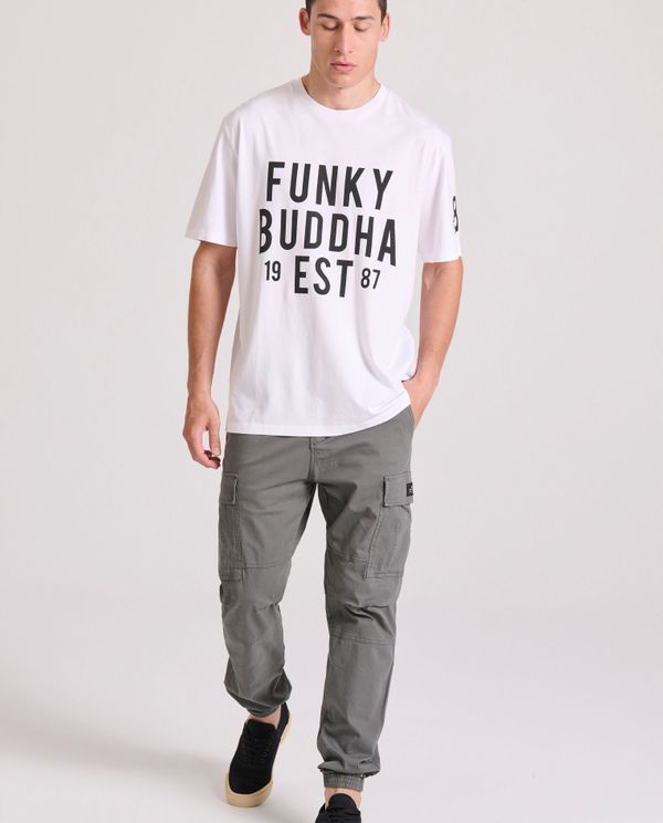 Relaxed fit t-shirt με Funky Buddha τύπωμα