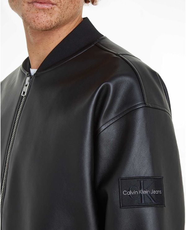 Calvin Klein Μπουφάν Δερματίνη Ανδρικό (J30J325601 BEH)