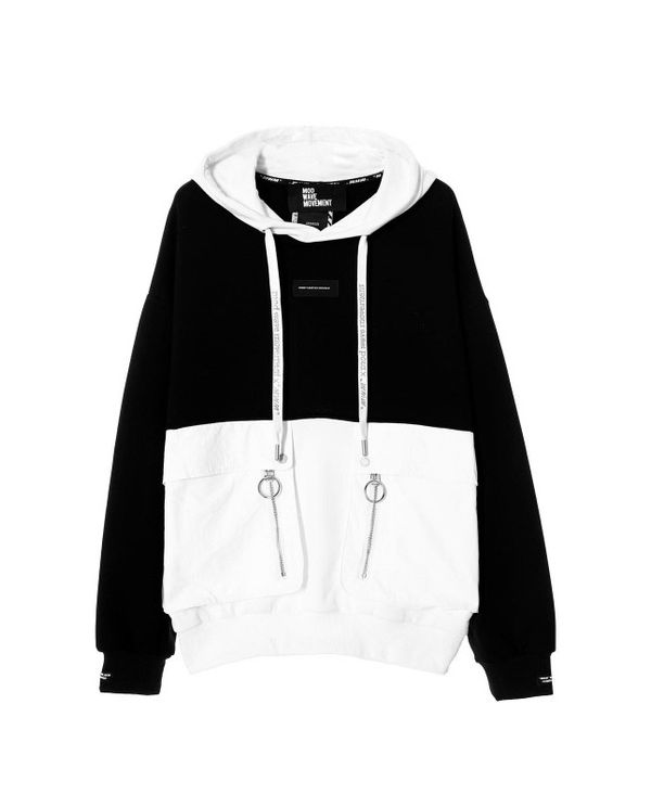 Mwm Capsule Hoodie (MW061810384 BLACK-WHITE)